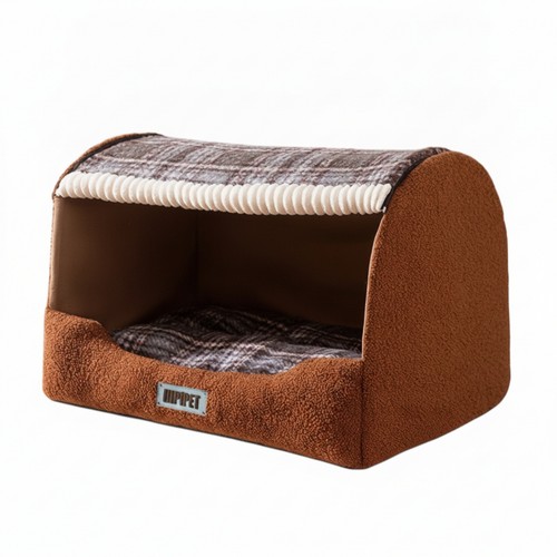Cave dog bed semi - cave,