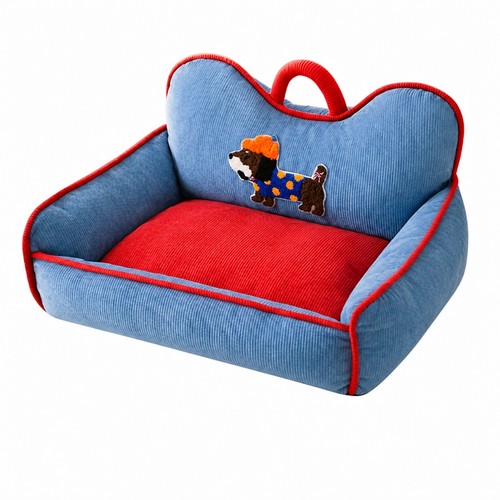 Sofa style dog bed - sofa-style, portable