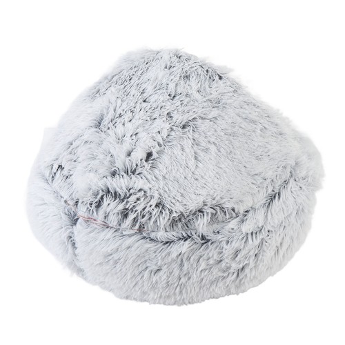 Crystal velvet round cat bed - velvet,
