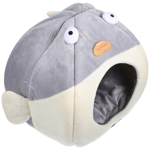 Semi enclosed puffer cat nest - cat,