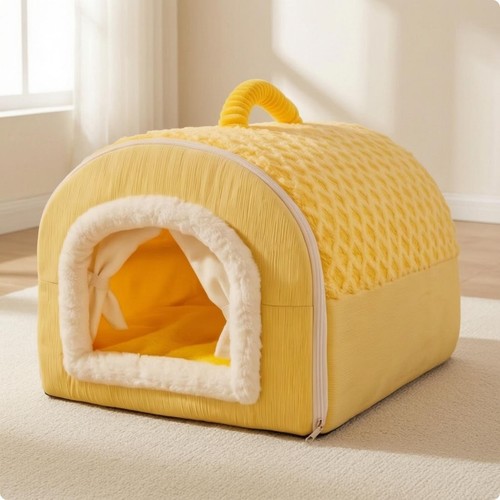 Pet cave bed semi - semi-enclosed, dog