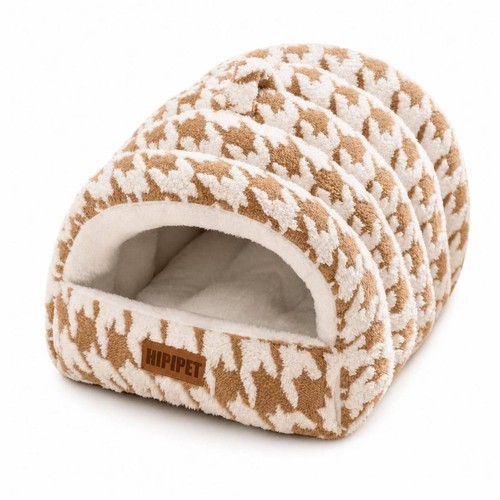 Semi enclosed dog bed with - semi-enclosed,
