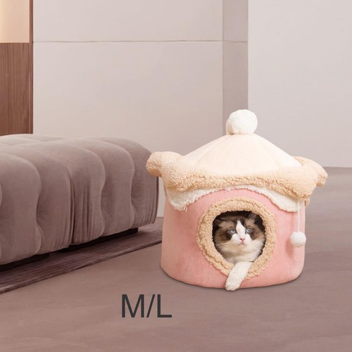 Cat sleeping bed semi - bed, enclosed