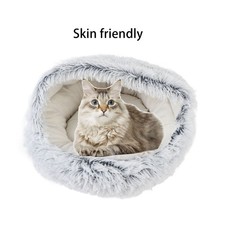 °Cat Cave Bed Soft Cozy Semi