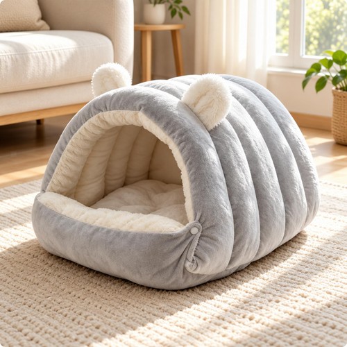 Semi enclosed pet burrow - semi-enclosed,