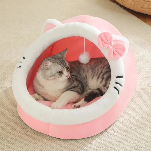 Cat bed semi enclosed - cat, cave