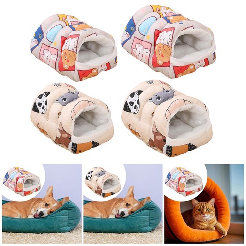 Pet cave bed semi enclosed - cave,