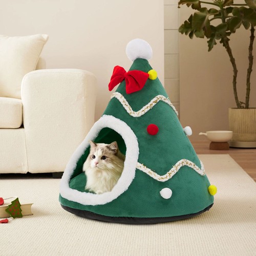 Christmas tree cat bed cute - xl,